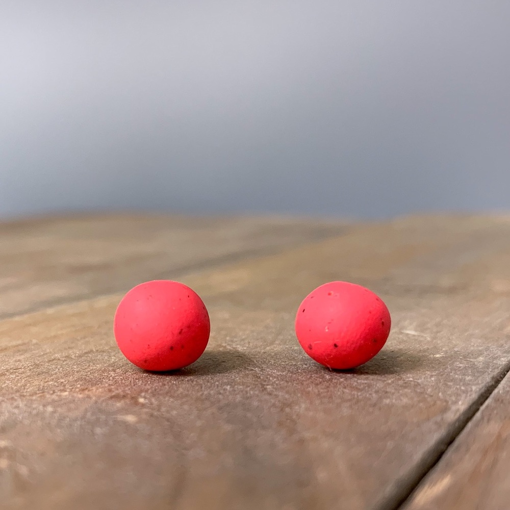 NEW Titanium Posts | Red Pop Color Studs